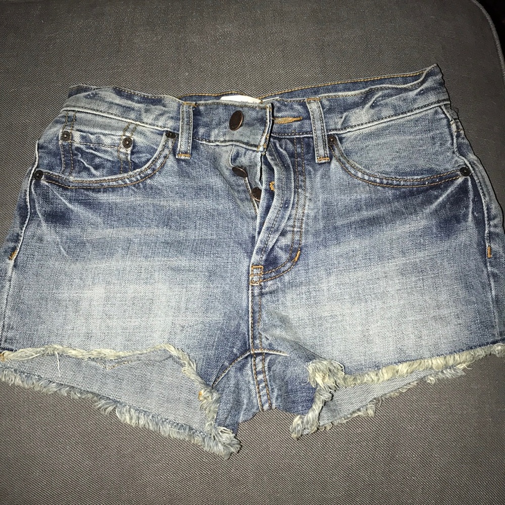 Free People NWT Camp Denim Jean Shorts 24